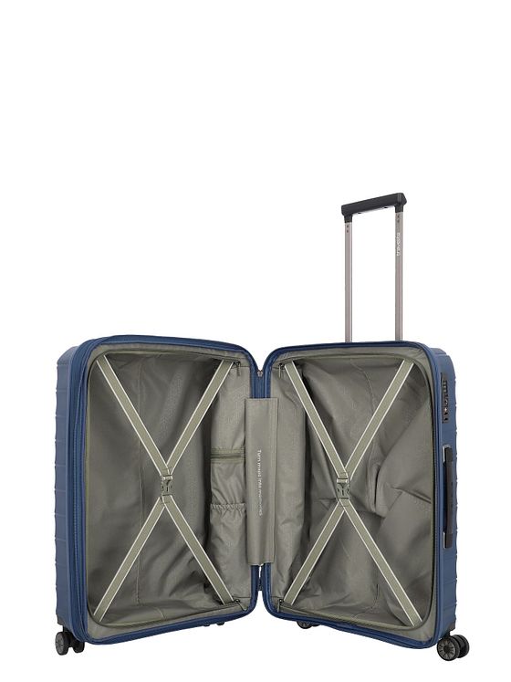 Travelite Mooby 4 hjul Trolley M 66 cm med strækfold