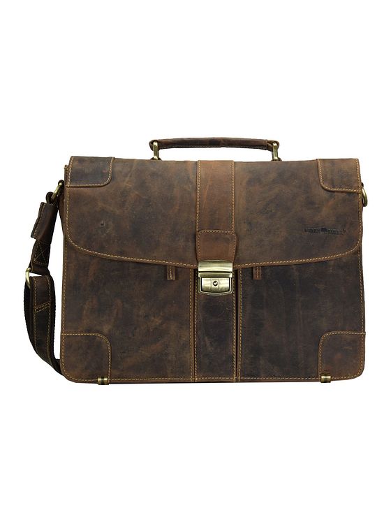 Greenburry Vintage dokumentmappe i læder 38,5 cm Greenburry Vintage dokumentmappe i læder 38,5 cm