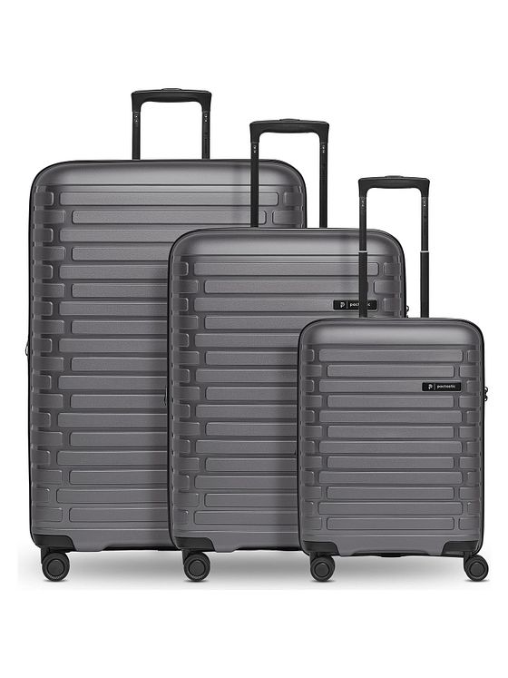 Pactastic Collection 04 THE THREE SET + 4 hjul Kuffert 3-delt med strækfold