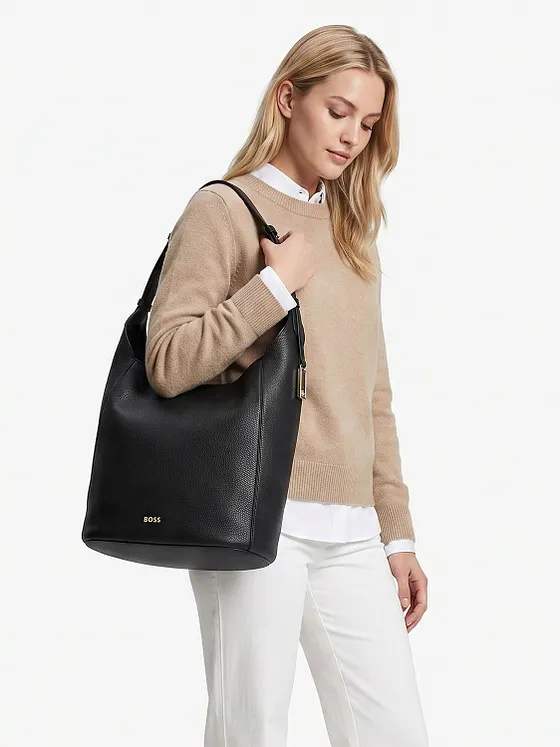 Boss Ameline Skuldertaske Læder 30 cm Boss Ameline Skuldertaske Læder 30 cm