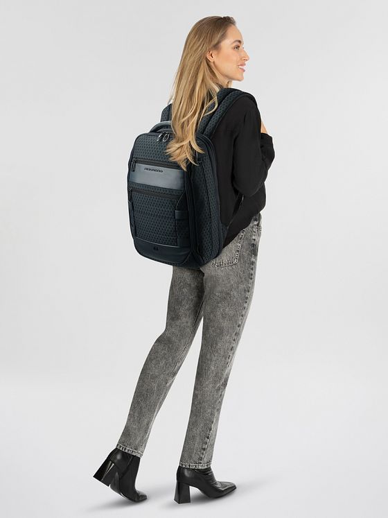 Piquadro Hex-rejserygsæk 41 cm med rum til bærbar computer