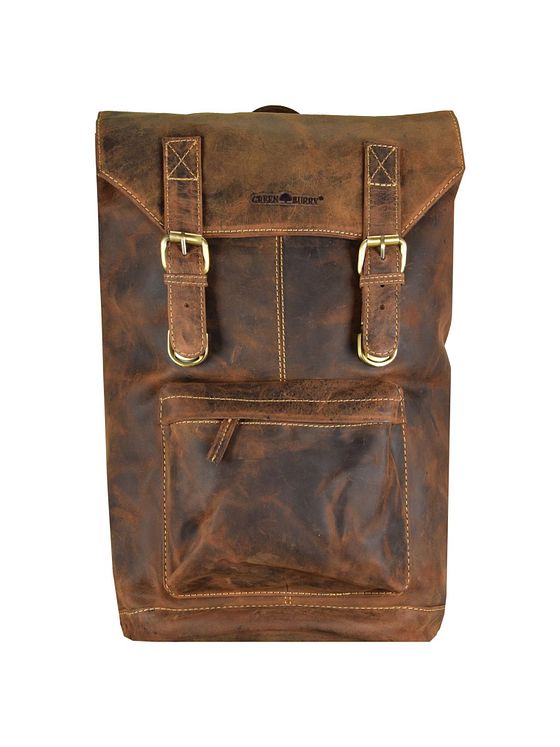 Greenburry Vintage retro-rygsæk i læder 42 cm