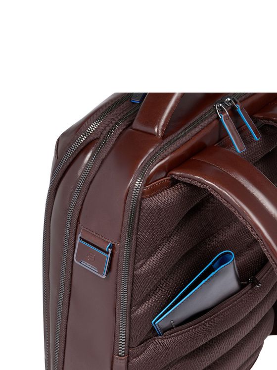 Piquadro Blue Square Batoh Kůže 42 cm Kapsa na notebook