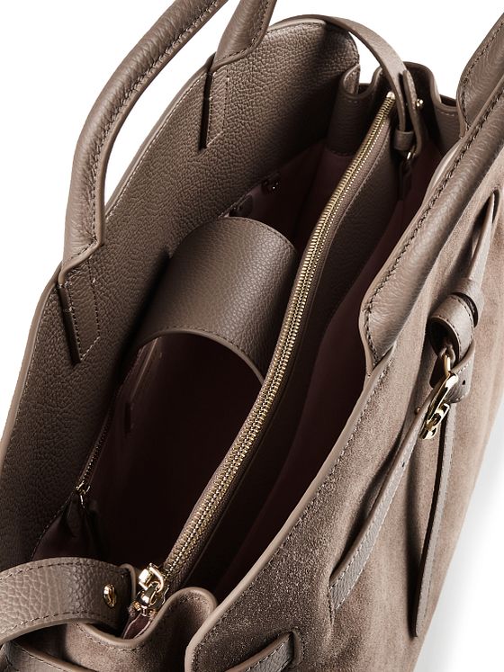 Coccinelle Sabine Suede Handväska Läder 43 cm Coccinelle Sabine Suede Handväska Läder 43 cm