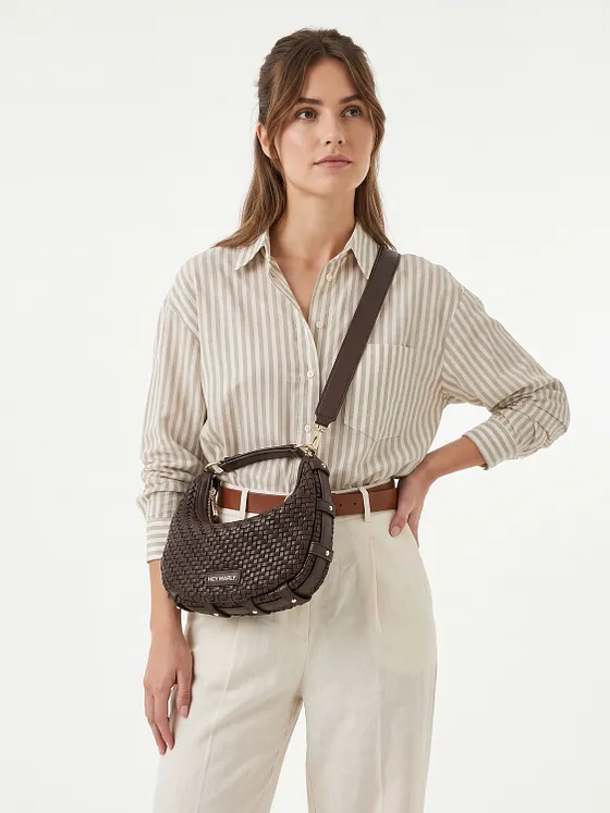 Hey Marly Lifetime Sister Woven Crossbody taske S 26 cm Hey Marly Lifetime Sister Woven Crossbody taske S 26 cm