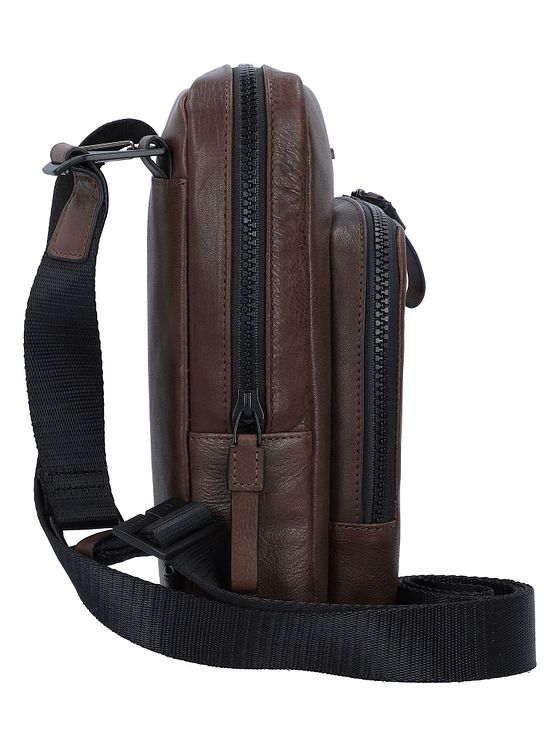 Piquadro Harper skuldertaske i læder 18 cm