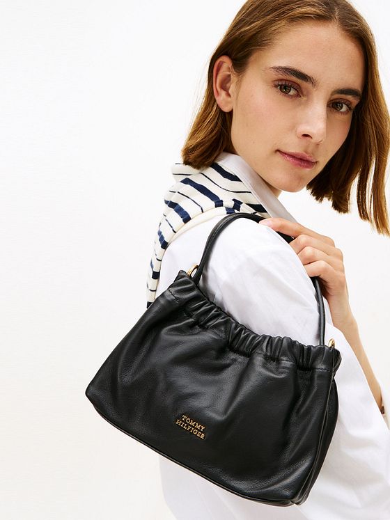 Tommy Hilfiger TH Soft Leather Håndtaske Læder 22 cm