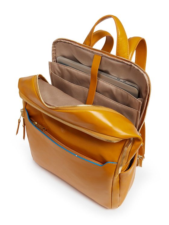 Piquadro Blue Square Daypack RFID-beskyttelse Læder 37 cm Laptoprum