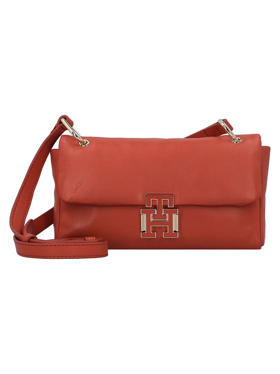 Tommy Hilfiger Pushlock Skuldertaske Læder 22 cm