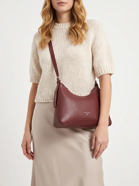 Patrizia Pepe Bolsa de hombro Piel natural 30 cm Patrizia Pepe Bolsa de hombro Piel natural 30 cm