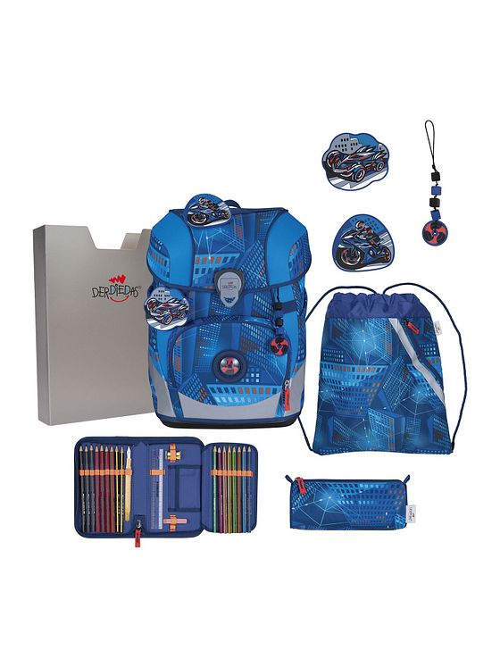 DerDieDas ErgoFlex Tiny Skoleransel-sæt 6-delt