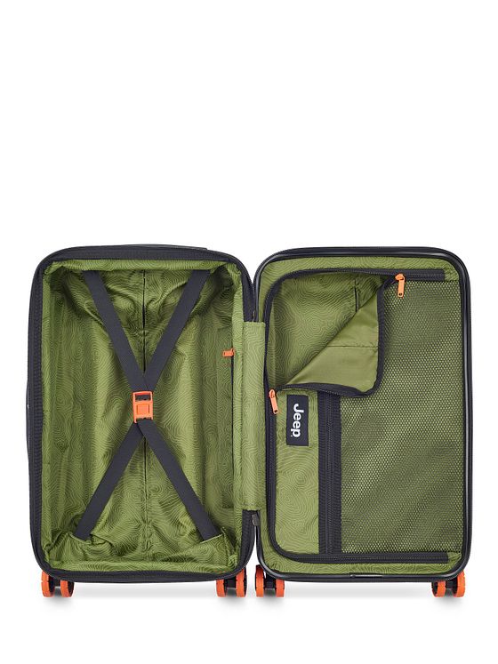 Jeep JH002B 4 kolečka Kabinkový kufr XL 55 cm s roztažitelným záhybem