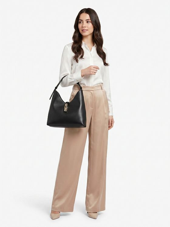 Furla Goccia Bolsa de hombro Piel natural 30 cm Furla Goccia Bolsa de hombro Piel natural 30 cm