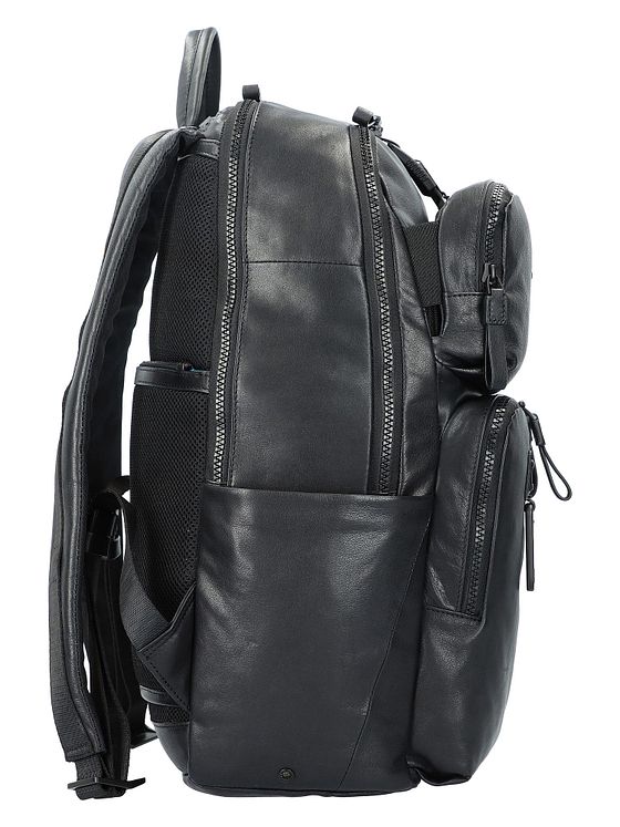 Piquadro Harper-rygsæk i læder med 48 cm rum til bærbar computer Piquadro Harper-rygsæk i læder med 48 cm rum til bærbar computer