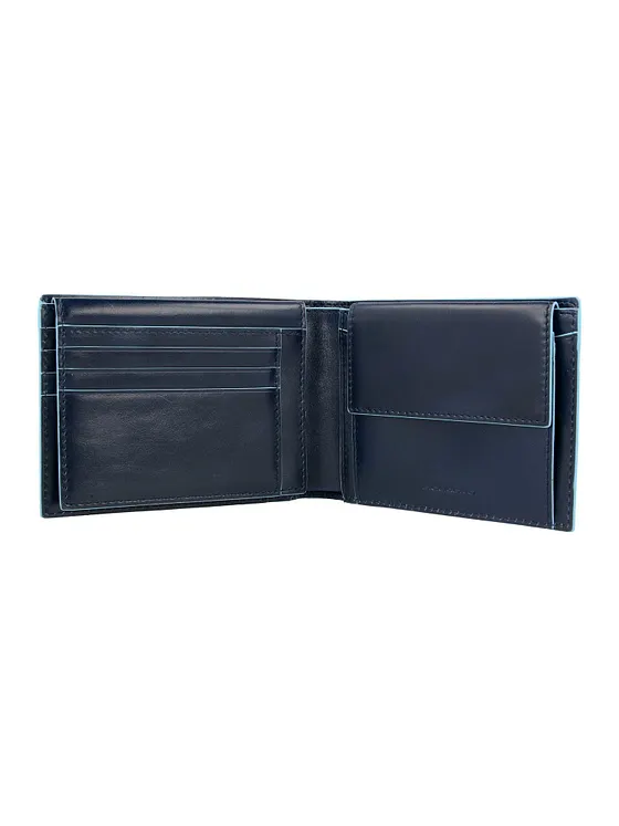 Piquadro Blue Square Cartera Piel natural 12.5 cm Piquadro Blue Square Cartera Piel natural 12.5 cm
