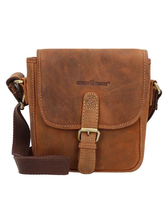 Greenburry Vintage skuldertaske i læder 21 cm