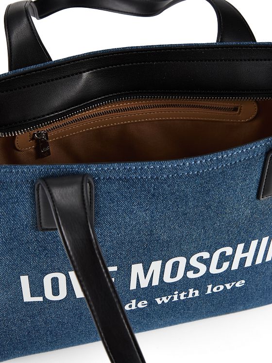 Love Moschino Denim Signature Love Shopper-taske 35 cm
