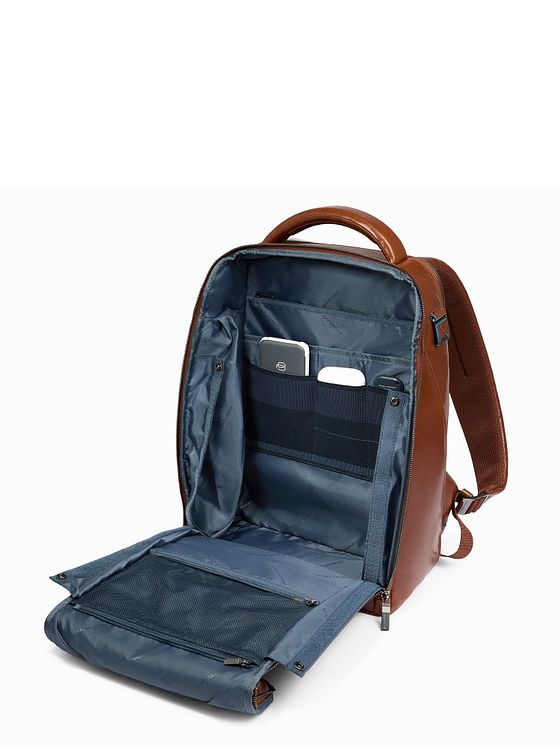 Piquadro Blue Square Daypack RFID-beskyttelse Læder 39 cm Laptoprum