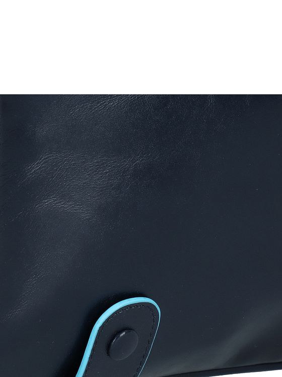 Piquadro Blå firkantet dokumentmappe i læder 43 cm rum til bærbar computer Piquadro Blå firkantet dokumentmappe i læder 43 cm rum til bærbar computer