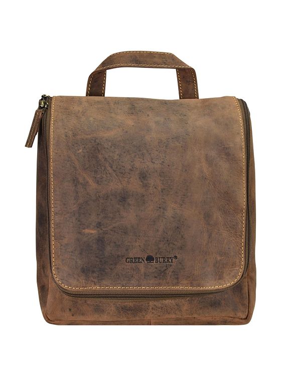 Greenburry Vintage Kultur-taske Læder 22 cm
