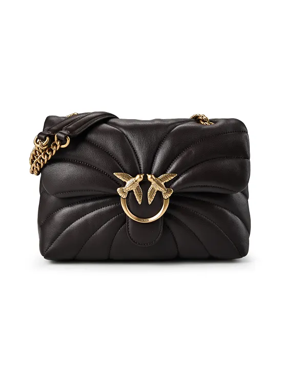 PINKO Love Puff Bolsa de hombro Piel natural 30 cm PINKO Love Puff Bolsa de hombro Piel natural 30 cm