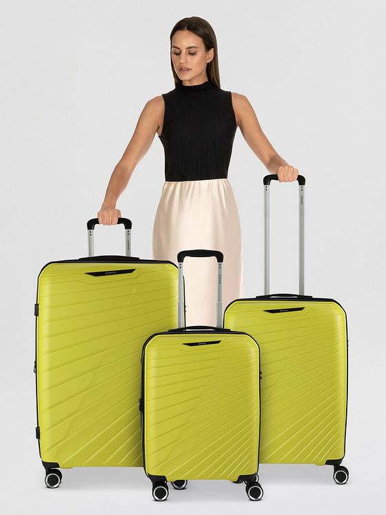 Benzi 5808 4 hjul Kuffert 3-delt med strækfold