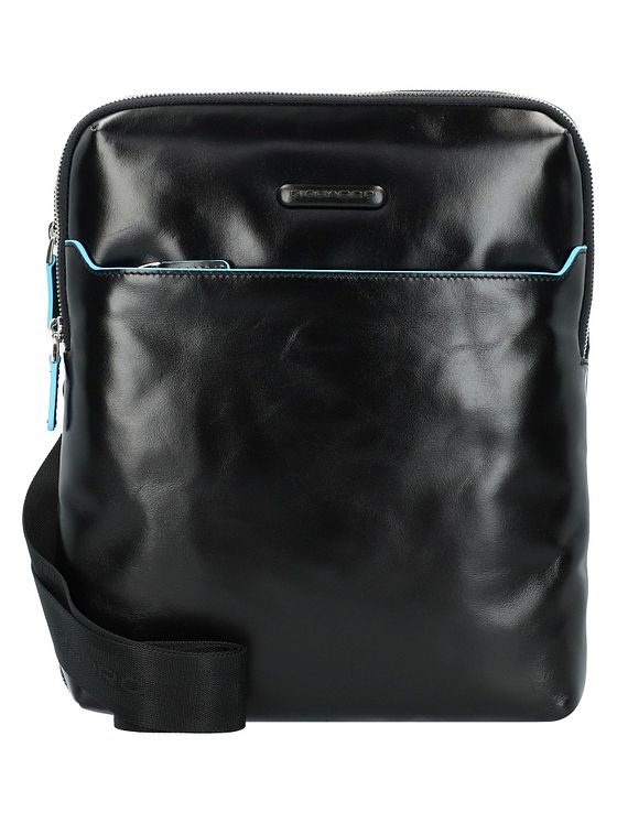 Piquadro Bogstav-skuldertaske i læder 26 cm