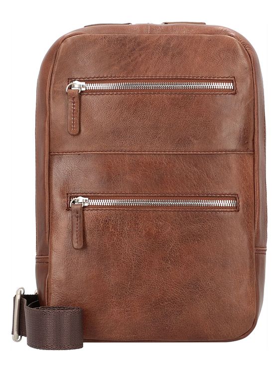 Leonhard Heyden Amsterdam skuldertaske i læder 30 cm