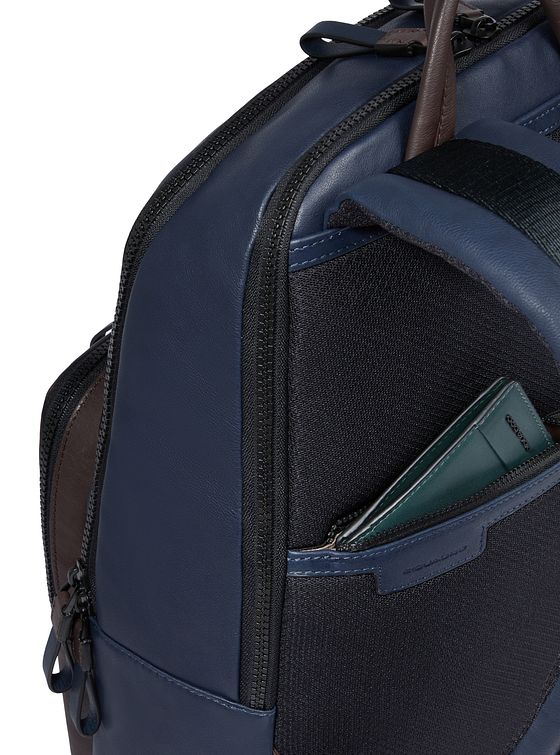 Piquadro Harper-rygsæk RFID-læder 40 cm rum til bærbar computer