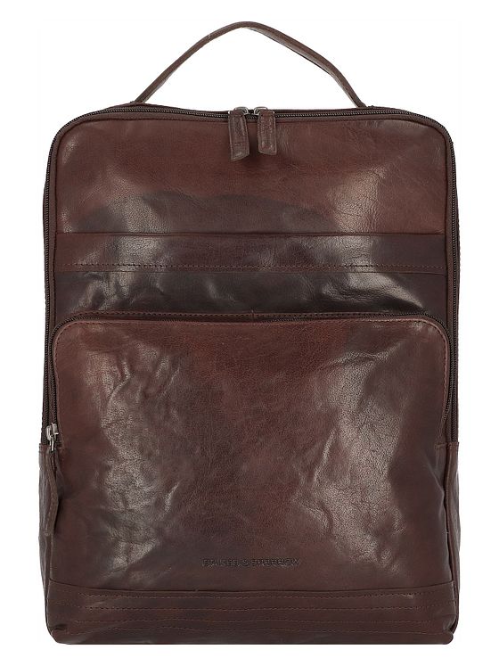 Spikes & Sparrow Bronco batoh kožený 40 cm přihrádka na notebook