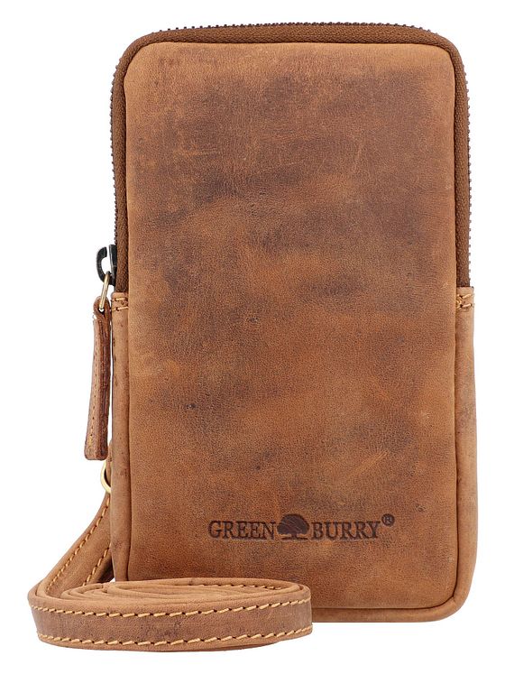 Greenburry Vintage skuldertaske i læder 11 cm