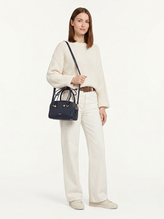 Furla Poppy Bolso Piel natural 20 cm Furla Poppy Bolso Piel natural 20 cm