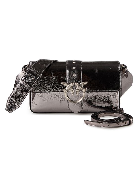 PINKO Love One Classic Skuldertaske Læder 27 cm