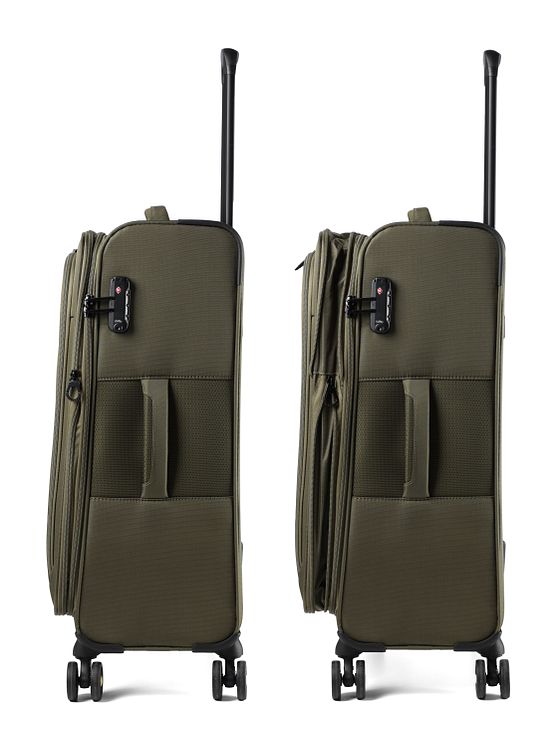 d & n Travel Line 9704 4 hjul Trolley M 68 cm med strækfold