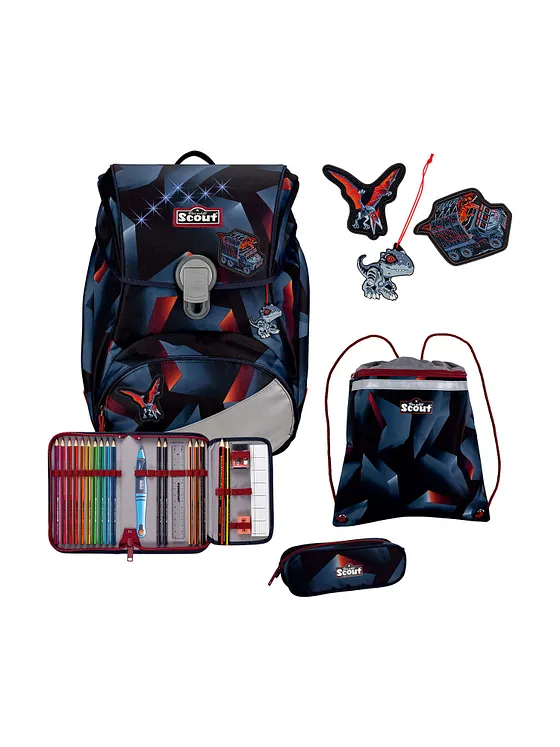 Scout Alpha Juego de mochilas escolares 4 piezas Scout Alpha Juego de mochilas escolares 4 piezas