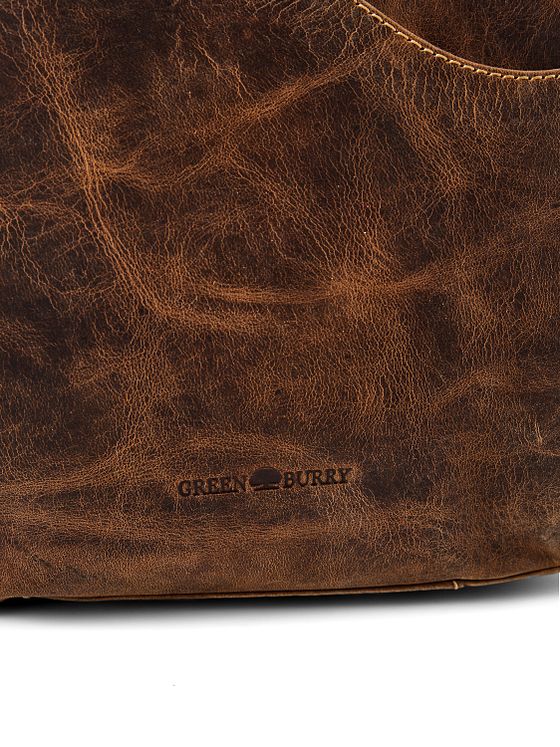 Greenburry Vintage Skuldertaske Læder 37 cm