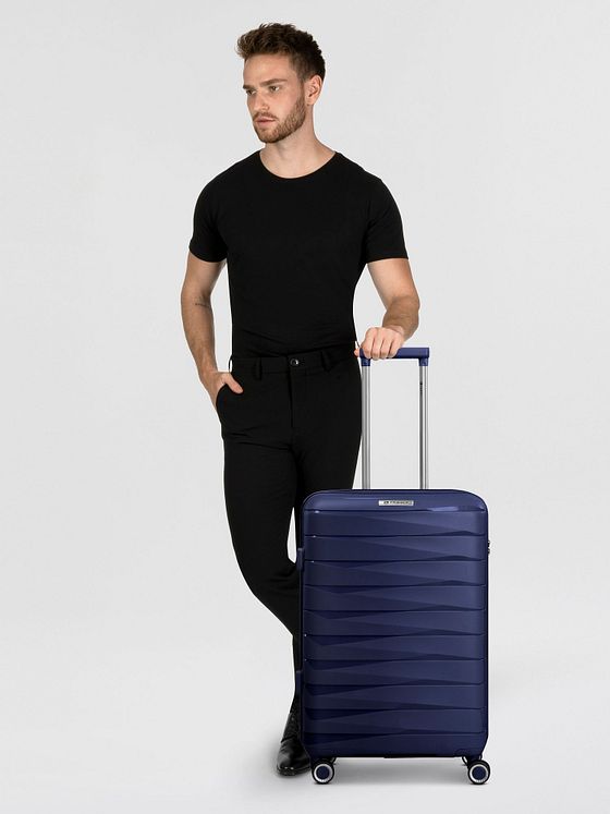 Franky London 4 hjul Trolley M 65 cm med strækfold Franky London 4 hjul Trolley M 65 cm med strækfold