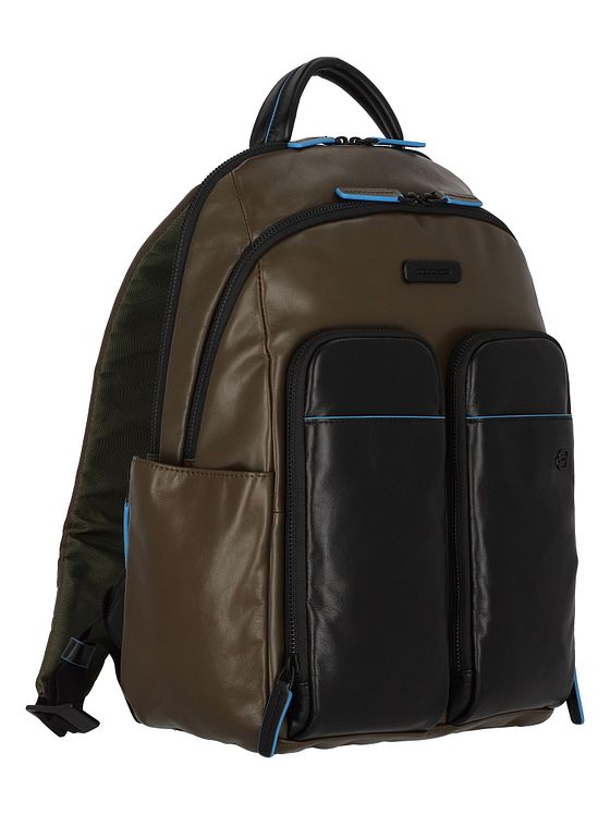 Piquadro Blue Square Revamp rygsæk RFID-læder 39 cm rum til bærbar computer