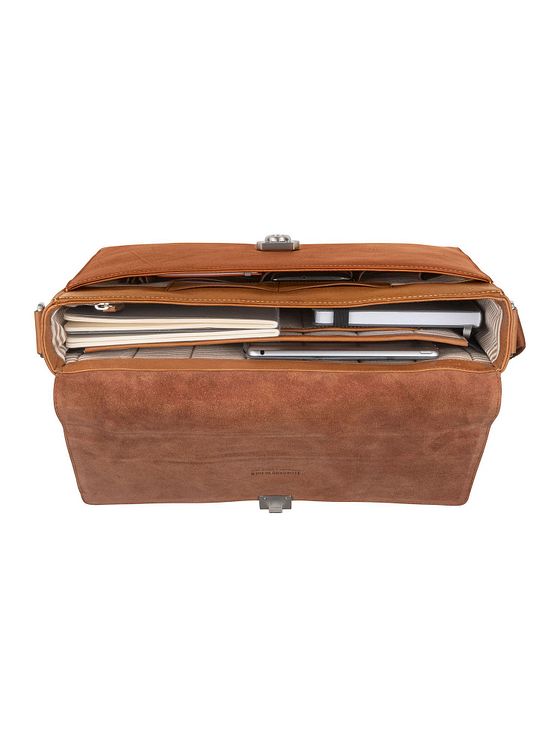 Leonhard Heyden Bergamo Messenger læder 38 cm rum til bærbar computer