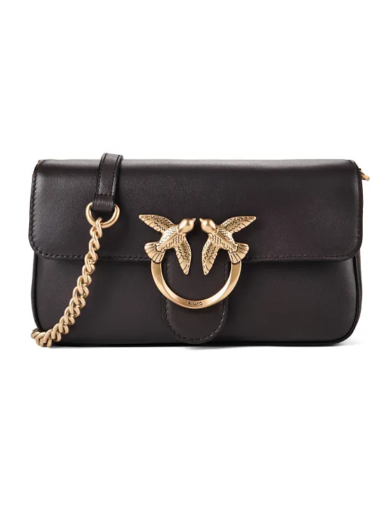 PINKO Love One Crossbody-väska Läder 21 cm PINKO Love One Crossbody-väska Läder 21 cm