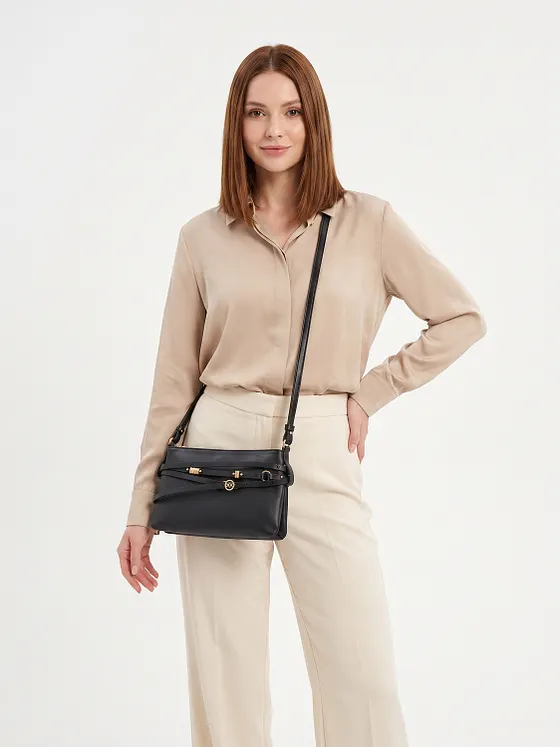 PINKO Love Bag Bolsa de hombro Piel natural 26 cm PINKO Love Bag Bolsa de hombro Piel natural 26 cm