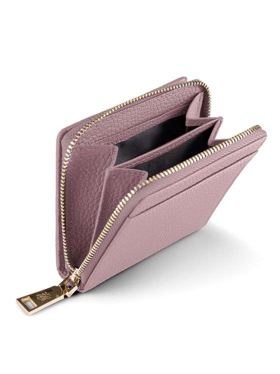 Lazarotti Boloňská kožená peněženka na zip střední velikosti Kožená 10 cm