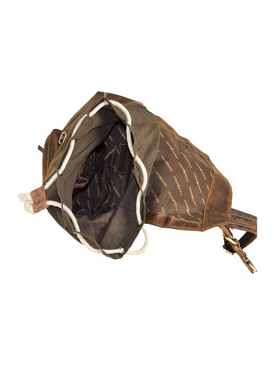 Greenburry Vintage retro-rygsæk i læder 42 cm