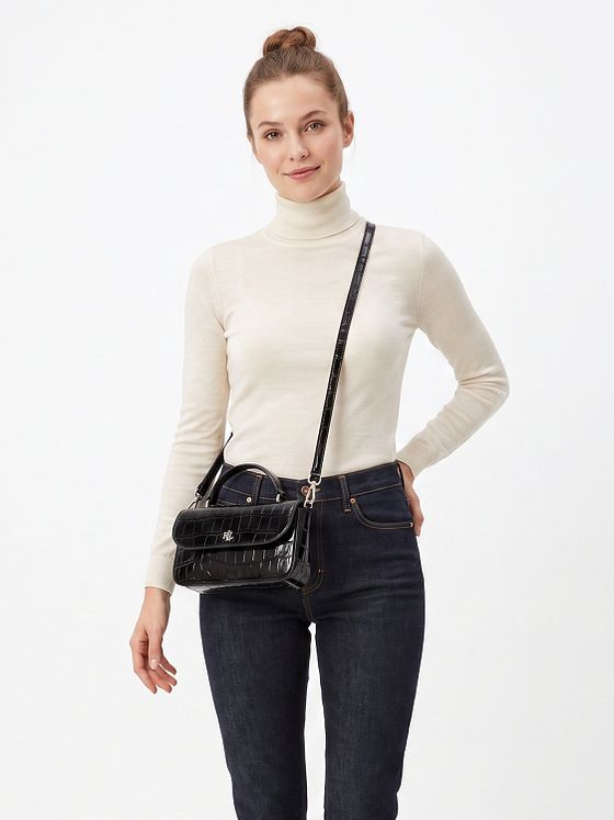 Lauren Ralph Lauren Marcy-nahkainen laukunriipus, 6 cm