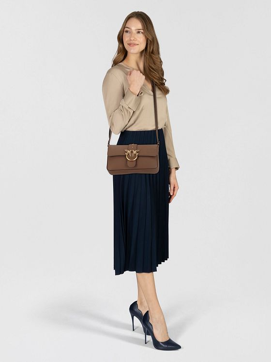 PINKO Love One Skuldertaske Læder 27 cm