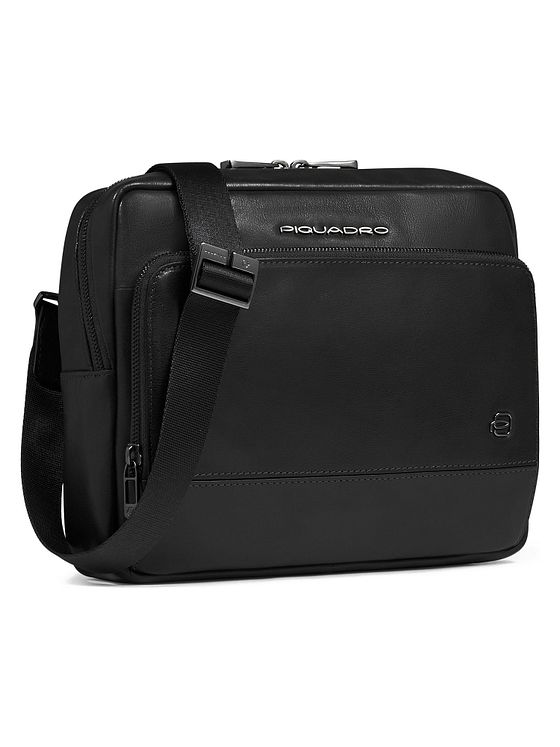Piquadro Philip Skuldertaske Læder 27 cm