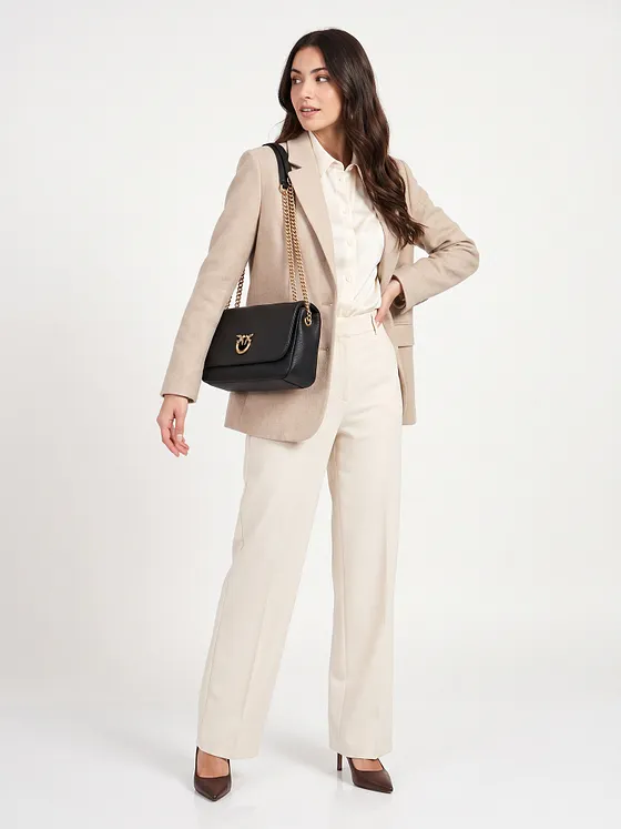 PINKO Love Soft Skuldertaske Læder 31 cm