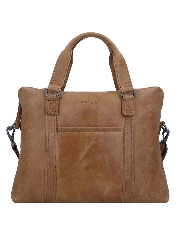 Greenland Nature Let dokumentmappe i læder med 38 cm rum til bærbar computer