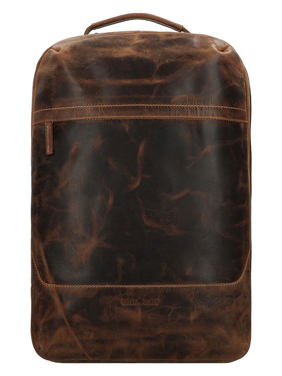 Greenburry Vintage cestovní batoh kožený 48 cm přihrádka na notebook