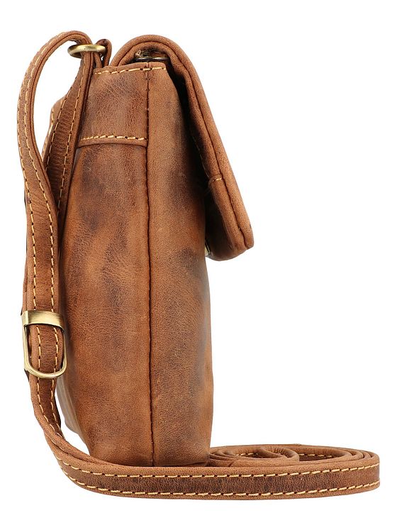 Greenburry Vintage skuldertaske i læder 25 cm